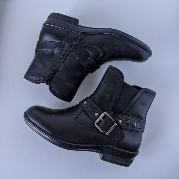 David Tate Art Booties in Black Leather - Picture 1 of 10